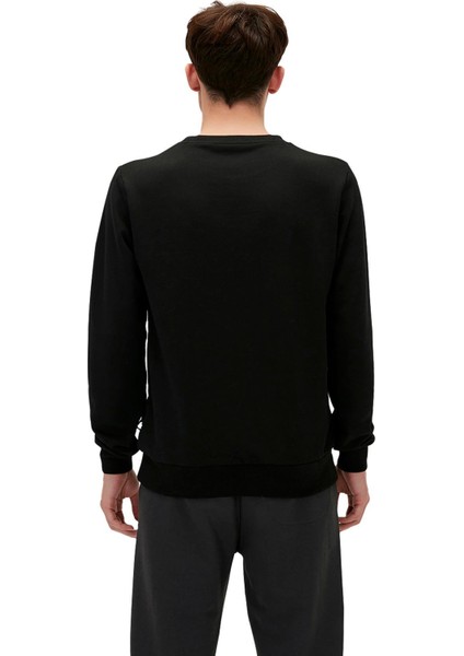 Fancy Crewneck Siyah Erkek Sweatshirt 19.02.12.007-C01