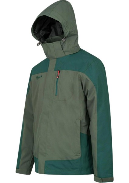 Elbruz 3in1 Jacket Man Green Erkek Ceket 2ASM010422YSL