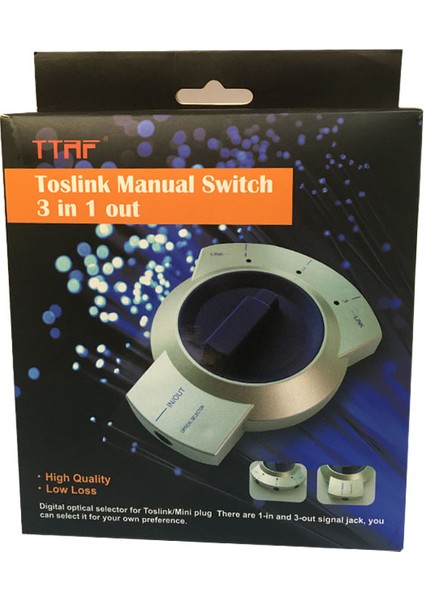 TTAF Toslink Manuel Switch 3 in 1 Out (91018)