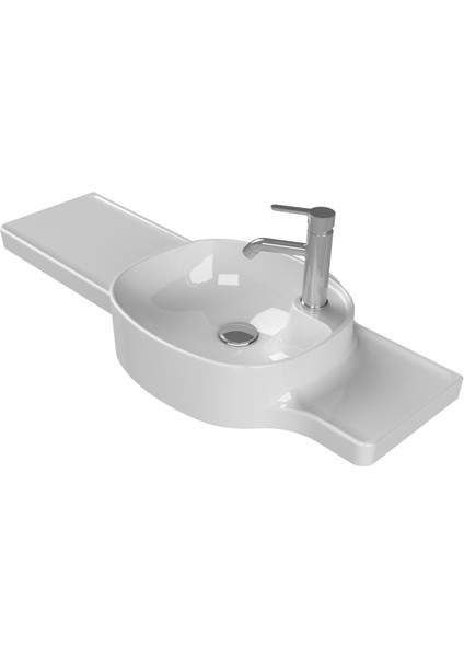 Harmony Etajerli Lavabo 100X37,5X26,4 cm (Sağdan Hazneli)