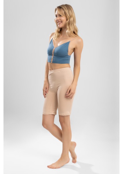 Kadın Yarım Tayt 3'lü Set 8025 Ten Rengi fırsatları