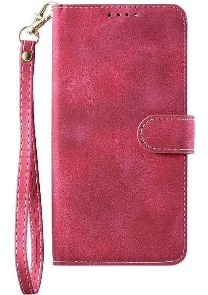IPhone Xs Max Manyetik Cüzdan Kart Yuvaları Için Flip Case Bilek Kayışı Pu (Yurt Dışından)