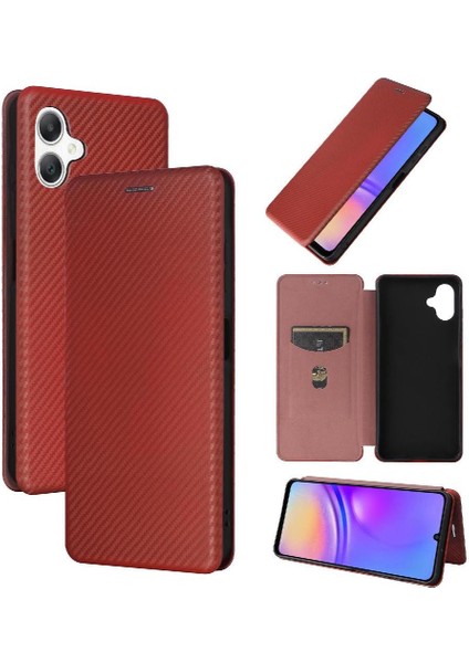 Samsung Galaxy A06 Deri Folio Flip Case Tam Koruma Için Flip Case (Yurt Dışından)