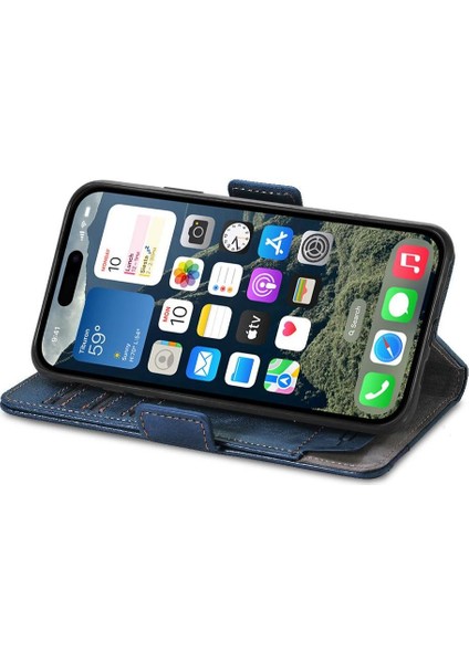 IPhone 16 Ekleme Cüzdan Çok Renkli Iş Çoklu Kart Yuvası (Yurt Dışından)