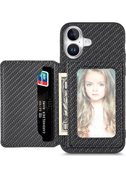 IPhone 16 Için Kılıf Artı Komple Kamera Güvenlik Rfıd Engelleme Manyetik Kart (Yurt Dışından)