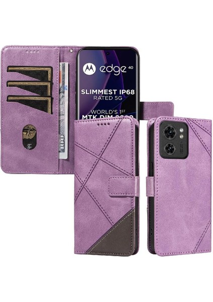 Motorola Kenar 40 5g Deri Telefon Koruma Kılıfı ve Kart Için Flip Case (Yurt Dışından) fiyatları