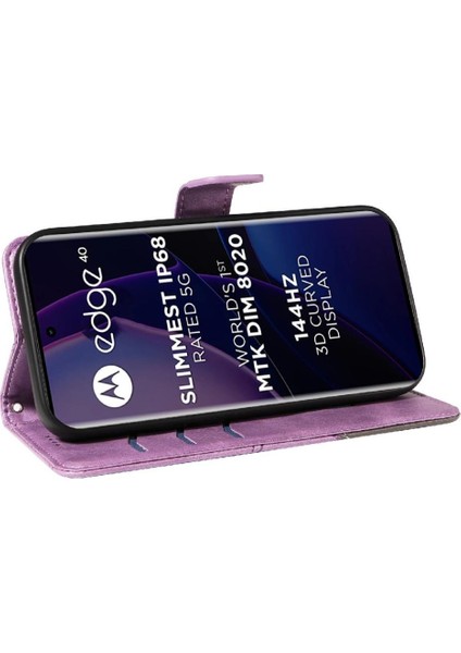 Motorola Kenar 40 5g Deri Telefon Koruma Kılıfı ve Kart Için Flip Case (Yurt Dışından) fırsatları