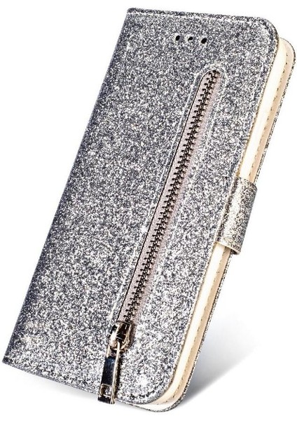 IPhone x Için Fermuarlı Cebi Durumda/iphone Xs Glitter Cüzdan Kılıf Kart Tutucu (Yurt Dışından) fiyatları