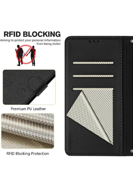 Itel S24 Flıp Kapak Için Rfıd Engelleme Pu Deri Kart Tutucu Cüzdan (Yurt Dışından) modelleri