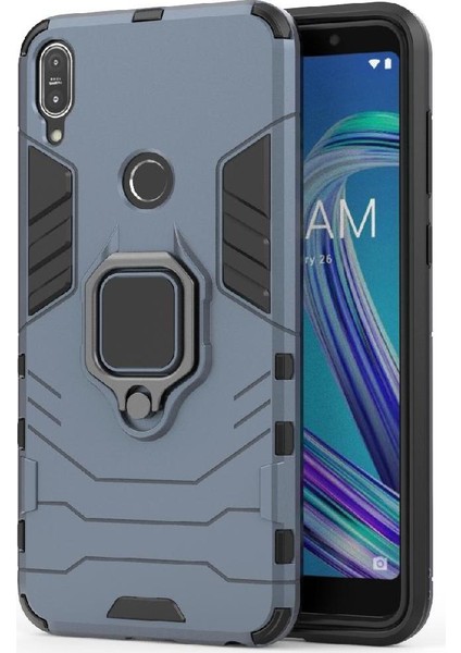 Halka Araba Dağı Kickstand Kılıf Asus Zenfone Max Pro M1 ZB601KL ZB602K (Yurt Dışından) modelleri