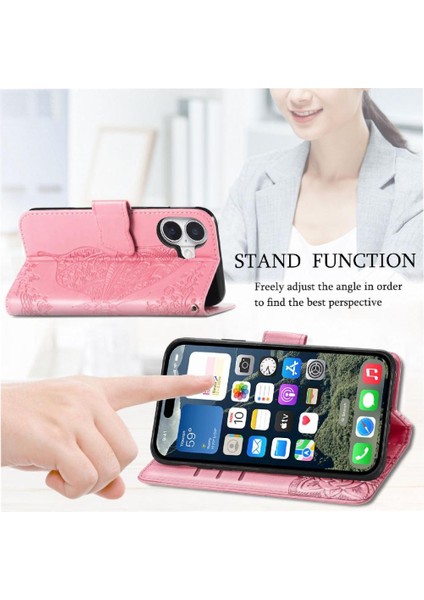 Iphone 16 Için Kılıf Cüzdan Çok Renkli Kelebek Iş Kanat (Yurt Dışından)