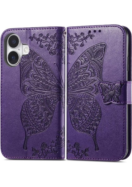 Iphone 16 Için Kılıf Cüzdan Çok Renkli Kelebek Iş Kanat (Yurt Dışından)