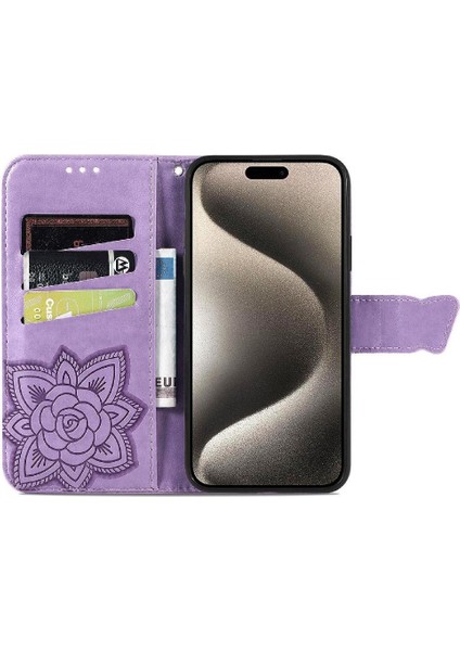 Iphone 16 Için Kılıf Pro Max Kelebek Cüzdan Iş Kanat Çok Renkli (Yurt Dışından)