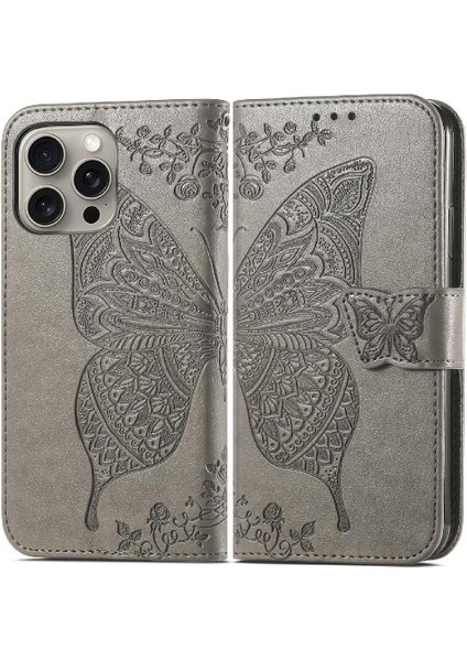 Iphone 16 Için Kılıf Pro Max Kelebek Cüzdan Iş Kanat Çok Renkli (Yurt Dışından)