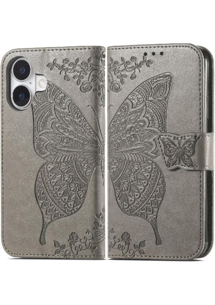 Iphone 16 Için Kılıf Artı Iş Kelebek Cüzdan Çok Renkli Kanat (Yurt Dışından)
