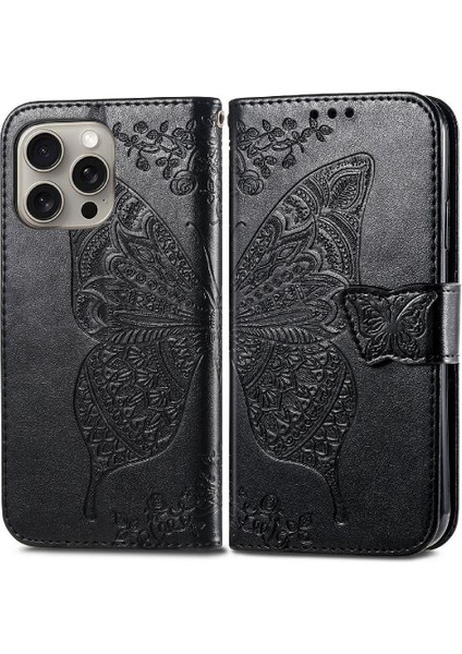 Iphone 16 Için Kılıf Pro Kelebek Kanat Çok Renkli Cüzdan Iş (Yurt Dışından)