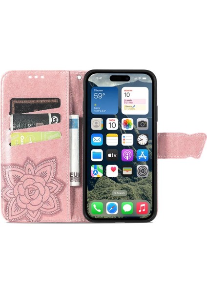 Iphone 16 Için Kılıf Artı Iş Kelebek Cüzdan Çok Renkli Kanat (Yurt Dışından)