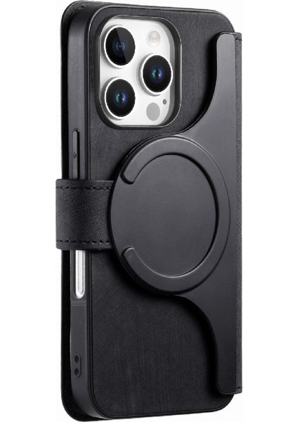 Iphone 16 Için Flip Case Pro Kart Standı Mıknatıs Koruyucu Malzeme Retro (Yurt Dışından)