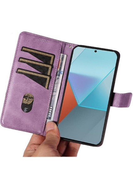 Elmas Dikiş Yüksek Kaliteli Telefon ile Xiaomi Poco X6 5g Için Flip Case (Yurt Dışından)
