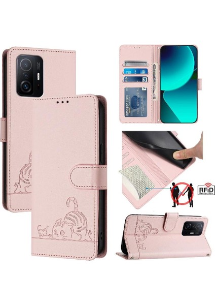 Xiaomi Redmi K30S Kart Yuvası Tutucu Için Kickstand Kedi Rfıd Cüzdan Flip (Yurt Dışından)