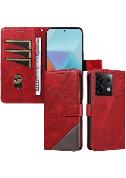 Elmas Dikiş Yüksek Kaliteli Telefon ile Xiaomi Poco X6 5g Için Flip Case (Yurt Dışından)