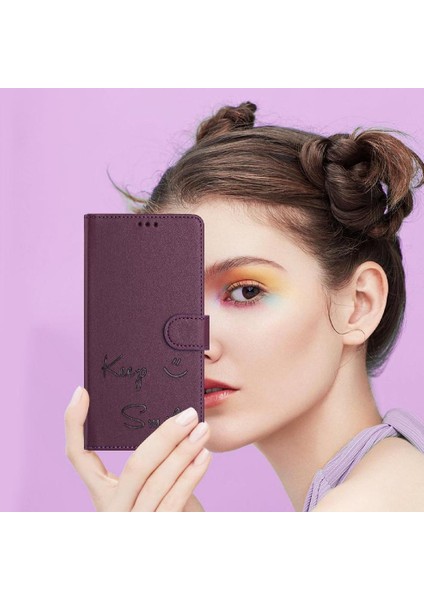 Oppo A74 4g Pu Deri Rfıd Engelleme Için Kılıf Kapak Kapak Kart Tutucu Cüzdan (Yurt Dışından)