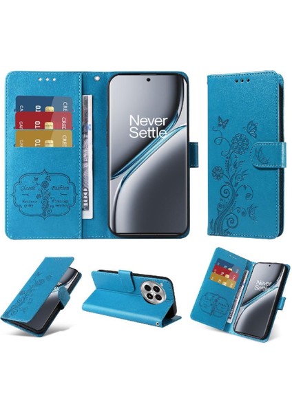 Oneplus Ace 3 Pro Flip Çiçek Deri Kart Yuvaları Için Flip Case (Yurt Dışından)