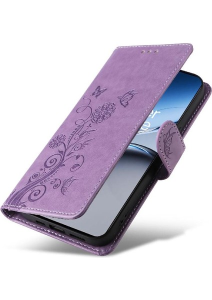 Oneplus Nord 4 Deri Çiçek Kart Yuvaları Flip Case Için Flip Case (Yurt Dışından) fırsatları