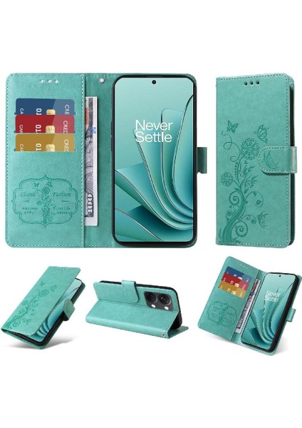 Oneplus Ace 2V Cardyuvaları Flip Çiçek Deri Için Flip Case (Yurt Dışından)
