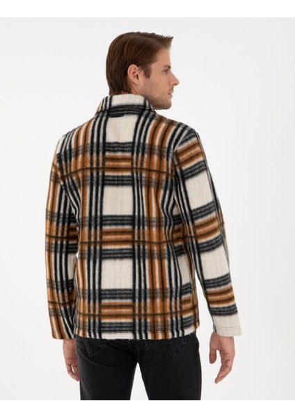 Erkek Kahverengi Regular Fit Örme Gömlek 50298601-VR163