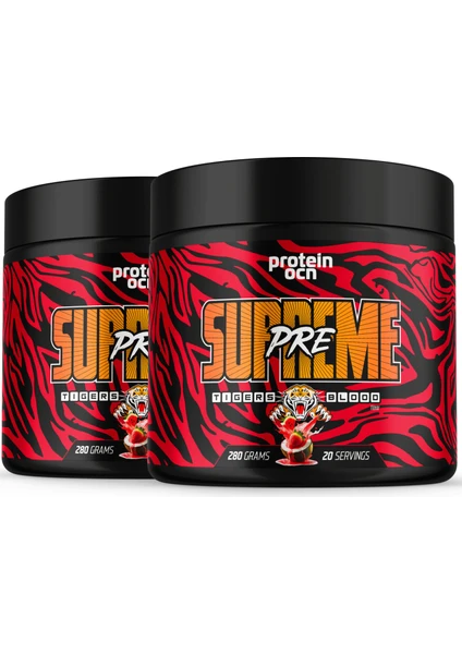 Preworkout Supreme Tigers Blood - 280 gr x 2 Adet