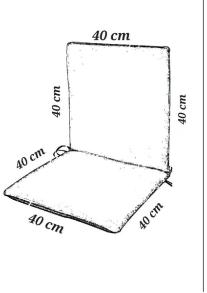 Bahçe Balkon Salon Sandalye Minderi