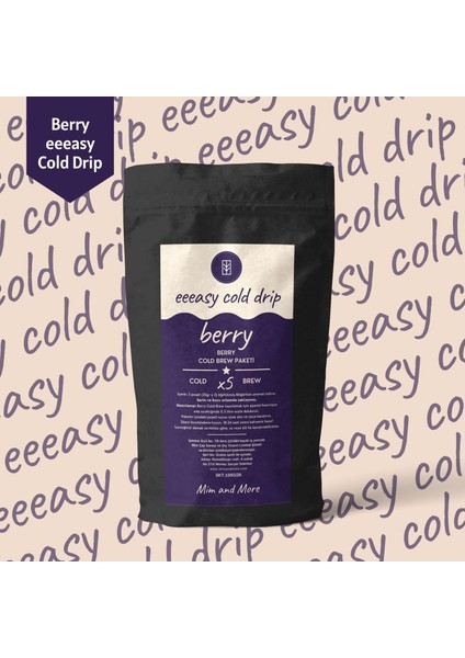 Böğürtlenli Cold Brew Paketi 5 x 25 gr