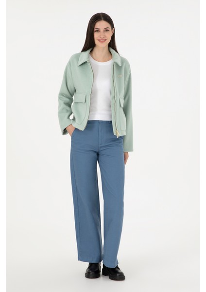 Kadın Su Yeşili Mont 50291493-VR048 fırsatları