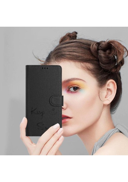 IPhone 14 Için Kılıf Pro Max Kapak Çevirin Pu Deri Rfıd Engelleme Kart Tutucu (Yurt Dışından)