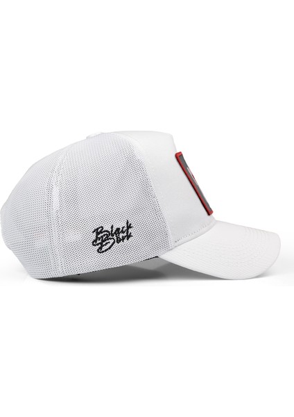 V1 Trucker Joker - 1sk Kod Logolu Unisex Beyaz Şapka