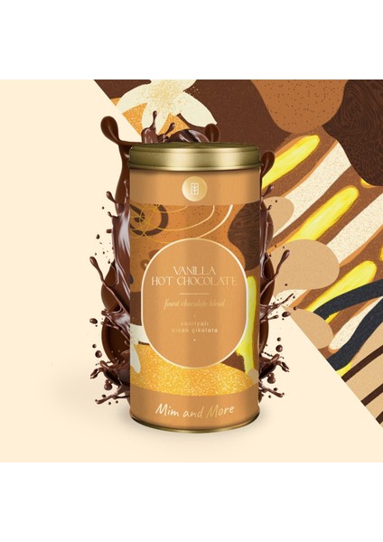 Vanilyalı Sıcak Çikolata Vanilla Hot Chocolate 200 gr