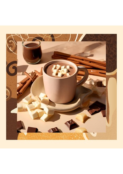 Vanilyalı Sıcak Çikolata Vanilla Hot Chocolate 200 gr