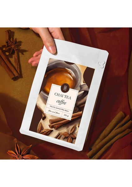 Chai Tea Coffee - Chai Tea Aromalı Filtre Kahve, 200 gr