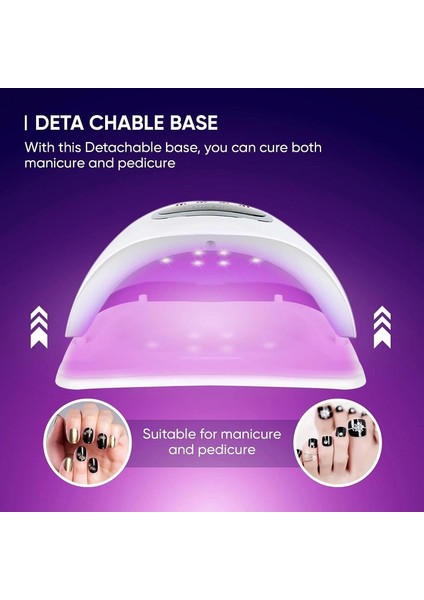 Sun X15 Uv LED Tırnak Kurutucu 280 Watt 66 LED Protez Tırnak Kalıcı Oje Kurutma Makinası fırsatları