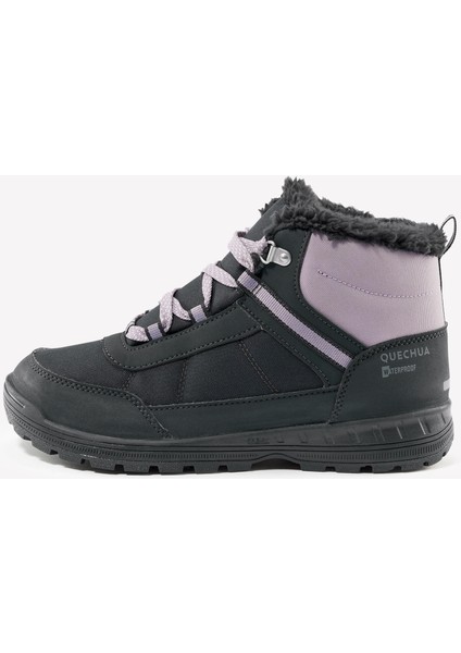 Quechua Çocuk Su Geçirmez Outdoor Kar Botu - Mor / Gri - 35 / 38 - SH100