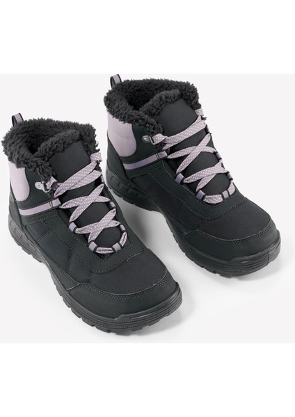 Quechua Çocuk Su Geçirmez Outdoor Kar Botu - Mor / Gri - 35 / 38 - SH100 fiyatları