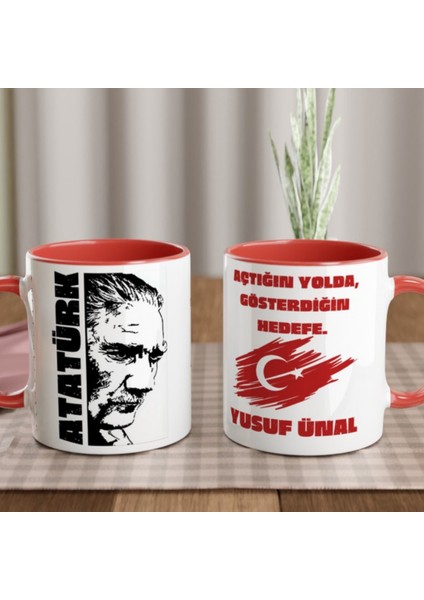 Atatuğ Gösterdiğin Hedefe Cumhuriyetin 101. Yılına Özel Isme Özel Kupa Bardak