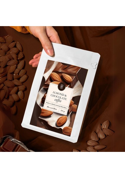 Almond & Chocolate Coffee - Badem ve Çikolata Aromalı Kahve Filtre Kahve, 200 Gr