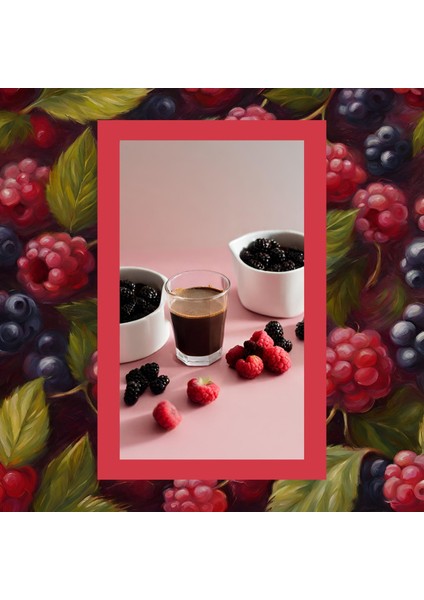 Mim And More Berry & Raspberry Coffee Böğürtlen ve Ahududu Aromalı Kahve Filtre Kahve 200 gr