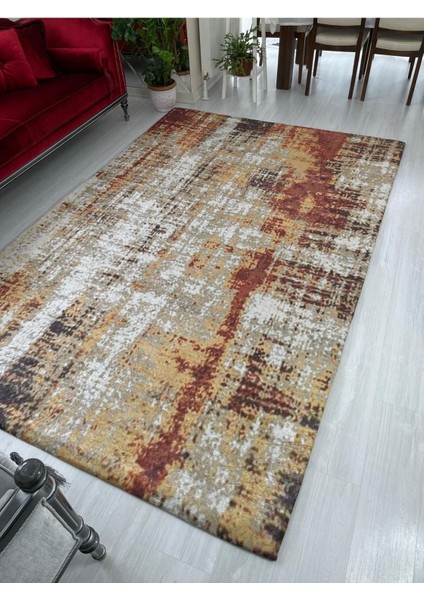 Carpet Cover Yeni Desen Bordo Jet Model Kadife Halı Örtüsü