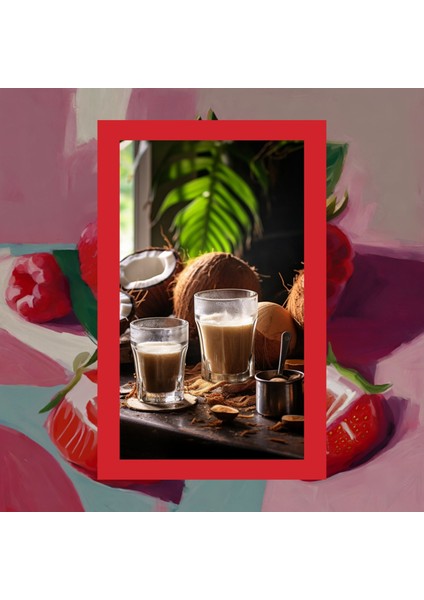 Mim And More Raspberry & Strawberry Coffee Ahududu ve Çilek Aromalı Kahve Filtre Kahve 200 gr