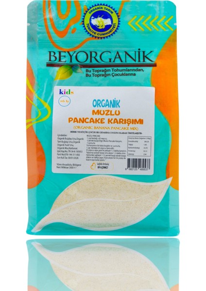 Organik Muzlu Pancake Karışımı 300gr