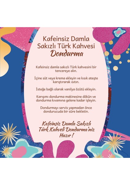 Decaf Mastic Gum Turkish Coffee - Kafeinsiz Damla Sakızlı Türk Kahvesi, 150 Gr