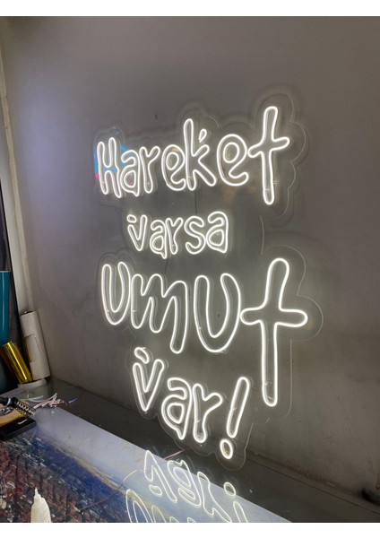 Neon LED Dekoratif Aydınlatma -Hareket Varsa Umut Var- fiyatları